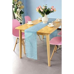Neel Blue Hessian Table Runner, 29cm x 275cm Jute Fabric Dining Tableware in Light Blue Size: 29 cm x 275 cm Light Blue 29 cm x 275 cm Neel Blue Hessian Table Runner, 29cm x 275cm Jute Fabric Dining Tableware in Light Blue Size: 29 cm x 275 cm Light Blue 29 cm x 275 cm