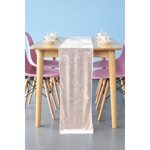 Neel Blue Crushed Velvet Table Runner, 33cm x 274cm in Dusty Pink Size: 33 cm x 274 cm Dusty Pink 33 cm x 274 cm Neel Blue Crushed Velvet Table Runner, 33cm x 274cm in Dusty Pink Size: 33 cm x 274 cm Dusty Pink 33 cm x 274 cm