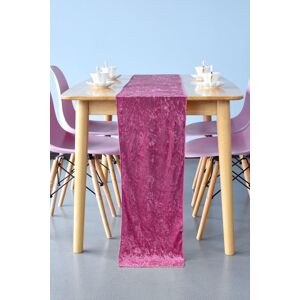 Neel Blue Crushed Velvet Table Runner, 33cm x 274cm in Pink Size: 33 cm x 274 cm Pink 33 cm x 274 cm Neel Blue Crushed Velvet Table Runner, 33cm x 274cm in Pink Size: 33 cm x 274 cm Pink 33 cm x 274 cm