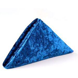Neel Blue Diamond Velvet Napkin with Hemmed Edges, 20x20 Inch in Blue Blue Neel Blue Diamond Velvet Napkin with Hemmed Edges, 20x20 Inch in Blue Blue