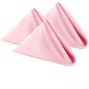 Neel Blue 20 Inch Polyester Table Napkins, Reusable, Wrinkle-Resistant Cloth Napkins, 10pcs in Baby Pink Baby Pink Neel Blue 20 Inch Polyester Table Napkins, Reusable, Wrinkle-Resistant Cloth Napkins, 10pcs in Baby Pink Baby Pink