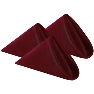 Neel Blue 20 Inch Polyester Table Napkins, Reusable, Wrinkle-Resistant Cloth Napkins, 10pcs in Burgundy Burgundy Neel Blue 20 Inch Polyester Table Napkins, Reusable, Wrinkle-Resistant Cloth Napkins, 10pcs in Burgundy Burgundy