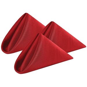 Neel Blue 20 Inch Polyester Table Napkins, Reusable, Wrinkle-Resistant Cloth Napkins, 10pcs in Dark Red Dark Red Neel Blue 20 Inch Polyester Table Napkins, Reusable, Wrinkle-Resistant Cloth Napkins, 10pcs in Dark Red Dark Red