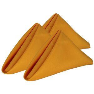 Neel Blue 20 Inch Polyester Table Napkins, Reusable, Wrinkle-Resistant Cloth Napkins, 10pcs in Gold Gold Neel Blue 20 Inch Polyester Table Napkins, Reusable, Wrinkle-Resistant Cloth Napkins, 10pcs in Gold Gold