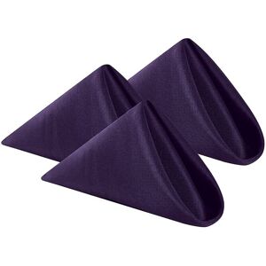 Neel Blue 20 Inch Polyester Table Napkins, Reusable, Wrinkle-Resistant Cloth Napkins, 10pcs in Purple Purple Neel Blue 20 Inch Polyester Table Napkins, Reusable, Wrinkle-Resistant Cloth Napkins, 10pcs in Purple Purple