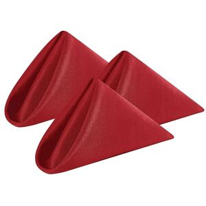 Neel Blue 20 Inch Polyester Table Napkins, Reusable, Wrinkle-Resistant Cloth Napkins, 10pcs in Red Red Neel Blue 20 Inch Polyester Table Napkins, Reusable, Wrinkle-Resistant Cloth Napkins, 10pcs in Red Red