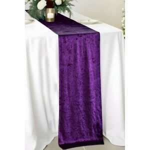 Neel Blue Crushed Velvet Table Runner, 33cm x 274cm in Purple Size: 33 cm x 274 cm Purple 33 cm x 274 cm Neel Blue Crushed Velvet Table Runner, 33cm x 274cm in Purple Size: 33 cm x 274 cm Purple 33 cm x 274 cm