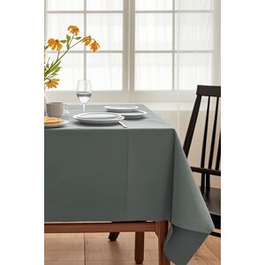 Neel Blue Plain Rectangular Polyester Fabric Tablecloth, 52x70 Inch in Grey Grey Neel Blue Plain Rectangular Polyester Fabric Tablecloth, 52x70 Inch in Grey Grey