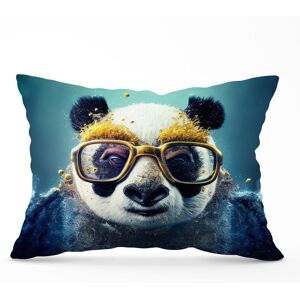Warren Reed - Designer Panda With Golden Glasses Splashart Cushions in Yellow Size: 33 cm x 48 cm Yellow 33 cm x 48 cm Warren Reed - Designer Panda With Golden Glasses Splashart Cushions in Yellow Size: 33 cm x 48 cm Yellow 33 cm x 48 cm