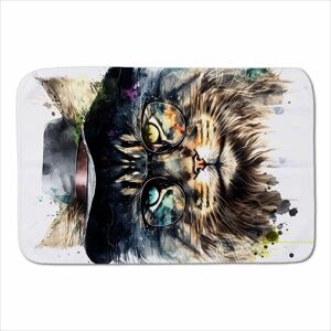 Warren Reed - Designer Norwegian Forest Cat Splashart Sherpa Blanket Size: Large Multicolor Large Warren Reed - Designer Norwegian Forest Cat Splashart Sherpa Blanket Size: Large Multicolor Large