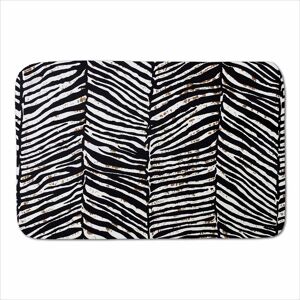 Warren Reed - Designer Zebra Pattern Sherpa Blanket in Black Size: Large Black Large Warren Reed - Designer Zebra Pattern Sherpa Blanket in Black Size: Large Black Large