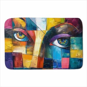 Warren Reed - Designer Fragmented Vision: Eyes Of The Soul Sherpa Blanket Size: Large Multicolor Large Warren Reed - Designer Fragmented Vision: Eyes Of The Soul Sherpa Blanket Size: Large Multicolor Large