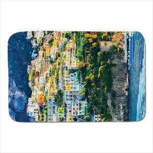 Warren Reed - Designer Positano, Amalfi Coast Sherpa Blanket in Green Size: Large Green Large Warren Reed - Designer Positano, Amalfi Coast Sherpa Blanket in Green Size: Large Green Large