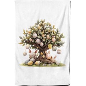 Warren Reed - Designer Easter Egg Tree Design Tea Towel Multicolor Warren Reed - Designer Easter Egg Tree Design Tea Towel Multicolor