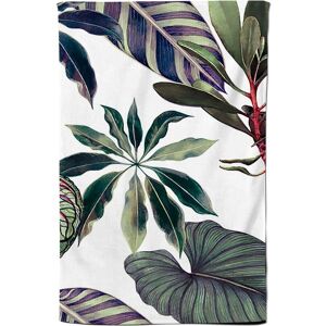 Warren Reed - Designer Watercolor Tropical Leaf Tea Towel in Green Green Warren Reed - Designer Watercolor Tropical Leaf Tea Towel in Green Green