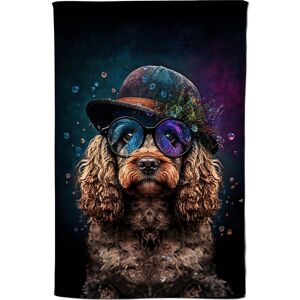 Warren Reed - Designer Cockapoo Dog Face Splashart Tea Towel Multicolor Warren Reed - Designer Cockapoo Dog Face Splashart Tea Towel Multicolor