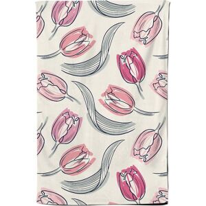 Warren Reed - Designer Tulips Tea Towel in Pink Pink Warren Reed - Designer Tulips Tea Towel in Pink Pink