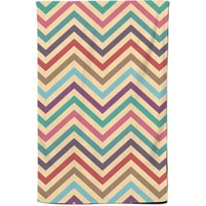 Warren Reed - Designer Geometric Vintage Colored Chevron Pattern Tea Towel in Green Green Warren Reed - Designer Geometric Vintage Colored Chevron Pattern Tea Towel in Green Green