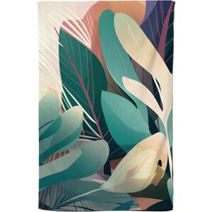Warren Reed - Designer Abstract Tropical Leaves Tea Towel in Green Green Warren Reed - Designer Abstract Tropical Leaves Tea Towel in Green Green