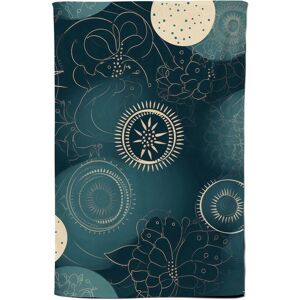 Warren Reed - Designer Blue Moon & Sun Tea Towel in Green Green Warren Reed - Designer Blue Moon & Sun Tea Towel in Green Green