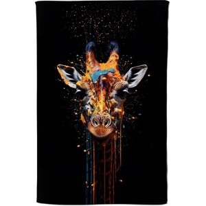 Warren Reed - Designer Giraffe Face Splashart Tea Towel in Orange Orange Warren Reed - Designer Giraffe Face Splashart Tea Towel in Orange Orange