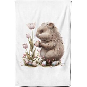 Warren Reed - Designer Sweet Easter Porcupine Tea Towel Multicolor Warren Reed - Designer Sweet Easter Porcupine Tea Towel Multicolor