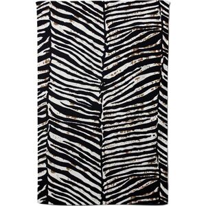 Warren Reed - Designer Zebra Pattern Tea Towel in Black Black Warren Reed - Designer Zebra Pattern Tea Towel in Black Black