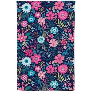 Warren Reed - Designer Cute Colourful Flower Pattern Tea Towel in Blue Blue Warren Reed - Designer Cute Colourful Flower Pattern Tea Towel in Blue Blue