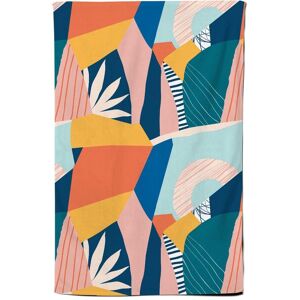 Warren Reed - Designer Modern Floral Pattern Tea Towel in Pink Pink Warren Reed - Designer Modern Floral Pattern Tea Towel in Pink Pink