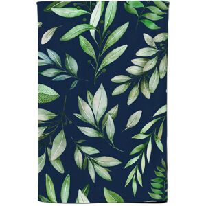 Warren Reed - Designer Watercolor Leaves Tea Towel in Green Green Warren Reed - Designer Watercolor Leaves Tea Towel in Green Green