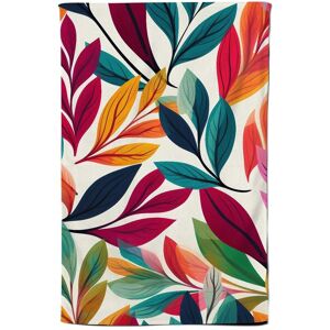 Warren Reed - Designer Bright Leaves Pattern Tea Towel in Orange Orange Warren Reed - Designer Bright Leaves Pattern Tea Towel in Orange Orange