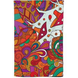 Warren Reed - Designer Mehndi Design Tea Towel in Red Red Warren Reed - Designer Mehndi Design Tea Towel in Red Red