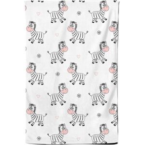 Warren Reed - Designer Cute Hand Drawn Zebra Tea Towel in White White Warren Reed - Designer Cute Hand Drawn Zebra Tea Towel in White White