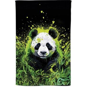 Warren Reed - Designer Green Splashart Panda Face Tea Towel Green Warren Reed - Designer Green Splashart Panda Face Tea Towel Green