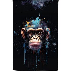 Warren Reed - Designer Monkey Face Splashart with Blue Tea Towel Blue Warren Reed - Designer Monkey Face Splashart with Blue Tea Towel Blue