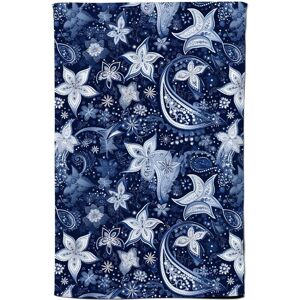 Warren Reed - Designer Paisley Christmas Stars Blue Tea Towel Blue Warren Reed - Designer Paisley Christmas Stars Blue Tea Towel Blue