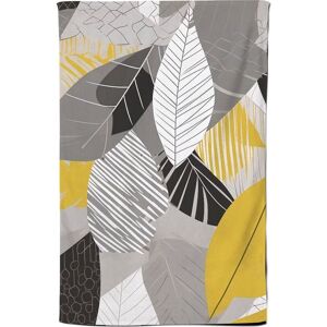 Warren Reed - Designer Grey Yellow Autumn Leaves Tea Towel Yellow Warren Reed - Designer Grey Yellow Autumn Leaves Tea Towel Yellow