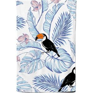 Warren Reed - Designer Tropical Toucan Tea Towel in Blue Blue Warren Reed - Designer Tropical Toucan Tea Towel in Blue Blue