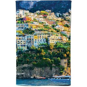 Warren Reed - Designer Positano, Amalfi Coast Tea Towel in Green Green Warren Reed - Designer Positano, Amalfi Coast Tea Towel in Green Green