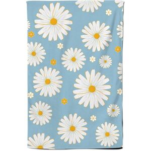Warren Reed - Designer Summer Daisy Pattern Tea Towel in Blue Blue Warren Reed - Designer Summer Daisy Pattern Tea Towel in Blue Blue