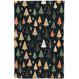 Warren Reed - Designer Boho Inspired Christmas Trees Tea Towel in Green Green Warren Reed - Designer Boho Inspired Christmas Trees Tea Towel in Green Green
