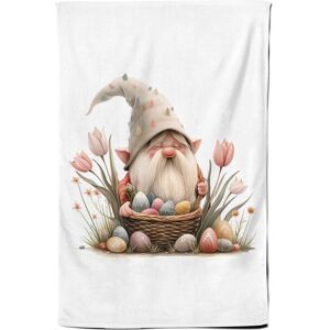 Warren Reed - Designer Easter Gnome Basket Tea Towel Multicolor Warren Reed - Designer Easter Gnome Basket Tea Towel Multicolor