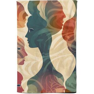 Warren Reed - Designer Coloured Silhouette Tea Towel in Green Green Warren Reed - Designer Coloured Silhouette Tea Towel in Green Green