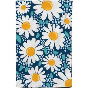 Warren Reed - Designer Camomile Flowers Tea Towel in Blue Blue Warren Reed - Designer Camomile Flowers Tea Towel in Blue Blue