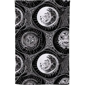 Warren Reed - Designer Black White Moon & Sun Tea Towel in Grey Grey Warren Reed - Designer Black White Moon & Sun Tea Towel in Grey Grey