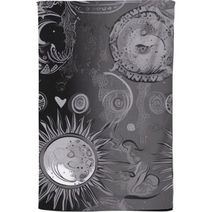 Warren Reed - Designer Black Grey Abstract Sun & Moon Tea Towel Grey Warren Reed - Designer Black Grey Abstract Sun & Moon Tea Towel Grey