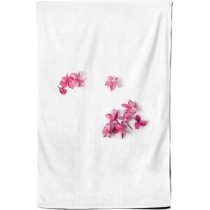 Warren Reed - Designer Pink Frangipani Flowers Tea Towel Pink Warren Reed - Designer Pink Frangipani Flowers Tea Towel Pink