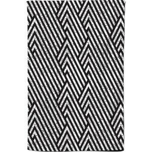 Warren Reed - Designer Oblique Black Grunge Pattern Tea Towel Black Warren Reed - Designer Oblique Black Grunge Pattern Tea Towel Black