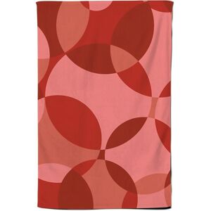Warren Reed - Designer Red Circle Pattern Tea Towel Red Warren Reed - Designer Red Circle Pattern Tea Towel Red