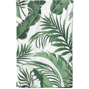 Warren Reed - Designer Trendy Tropical Leaves Tea Towel in Green Green Warren Reed - Designer Trendy Tropical Leaves Tea Towel in Green Green